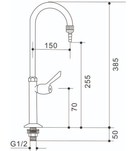 Single Outlet Laboratory Faucet Tap